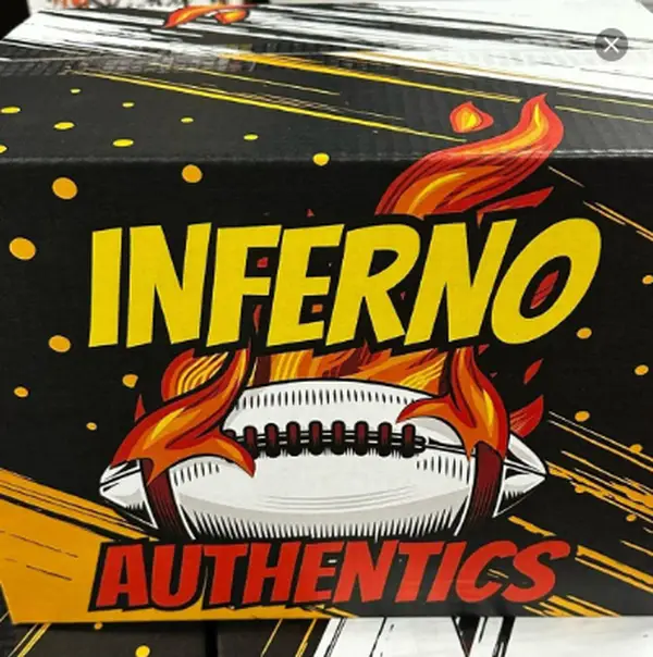 PICK YOUR DIVISION BREAK: SEALED INFERNO MINI BOX AUTOGRAPHED MEMORAIBILIA WITH 2 SPORTS CARDS