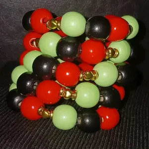 Kassey Wood Wire Wrap Bracelet