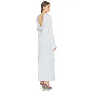 Camila Coelho Lourdes Maxi Dress in Dusty Blue