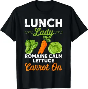 100% Cotton Lunch Lady Squad Cafeteria Worker Dinner Lady Cooking T-Shirt