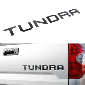 iJDMTOY 6pcs Matte Black Finish 3D Tailgate/Trunk Emblem Letter Pieces For 2014-2021 Toyota Tundra