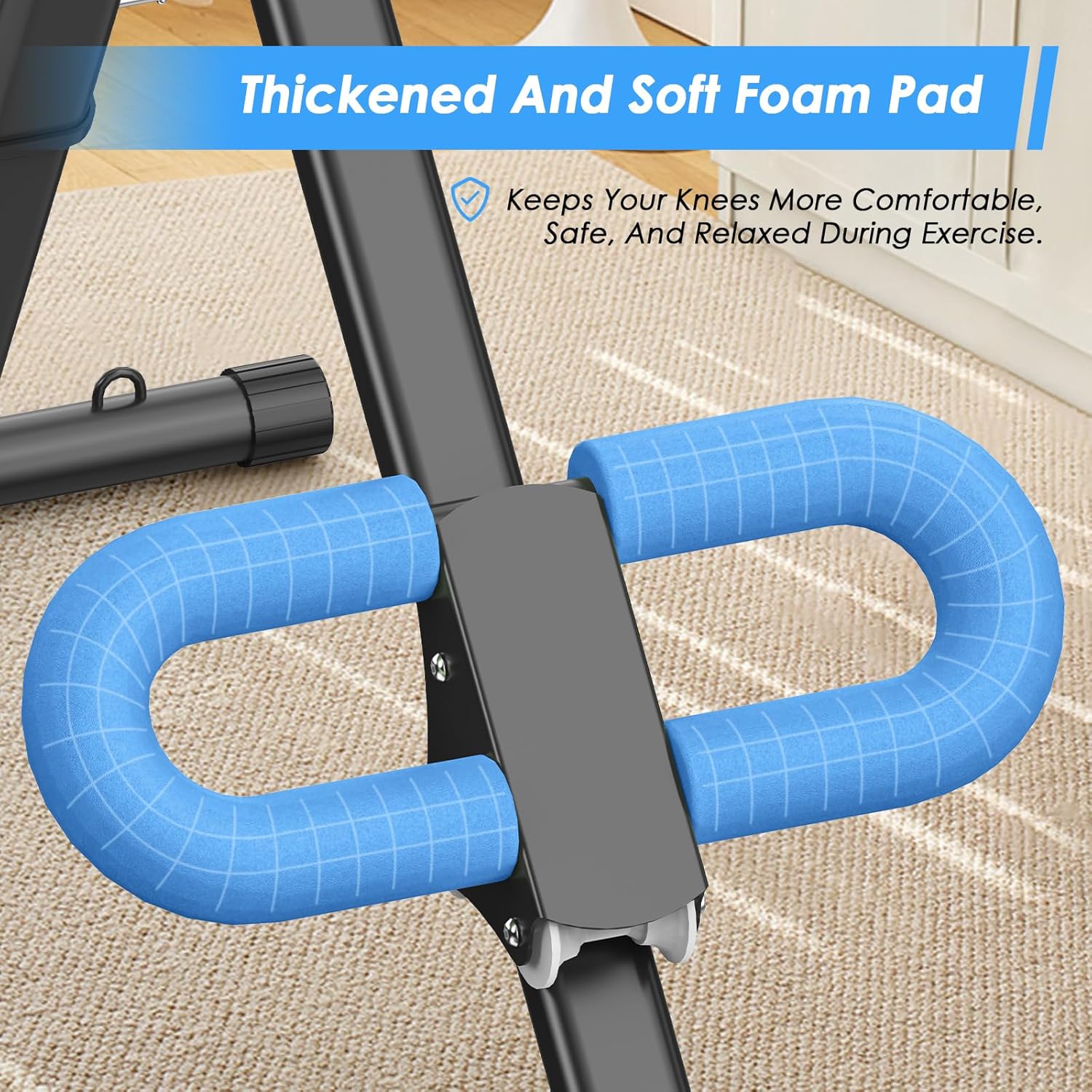 Adjustable Ab Trainer for Home Exercise Abdominal Core Machine Abs Crunch Machine Foldable Stomach Workout Equipment for Women Men 330LBS Capacity