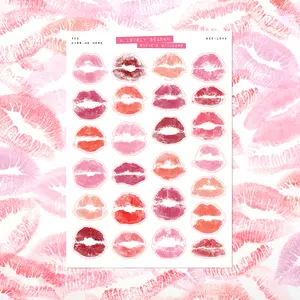Kiss Me More • A Lovely Season Sticker Sheet for Junk Journaling & Scrapbooking