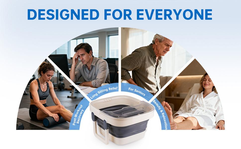 Bluetooth Ionic Foot Bath Detox Machine for Home Spa Use, with App Control, Foldable Soaking Tub, 2 Ion Arrays, 100 Basin Liners, Timer for Natural Body Detoxification Bluetooth Ionic Foot Bath Detox Machine for Home Spa Use, with App Control, Foldable Soaking Tub, 2 Ion Arrays, 100 Basin Liners, Timer for Natural Body Detoxification