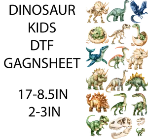 DINOSAUR DTF GANGSHEET TO MAKE KIDS APPAREL ALL KIDS SIZE IMAGES