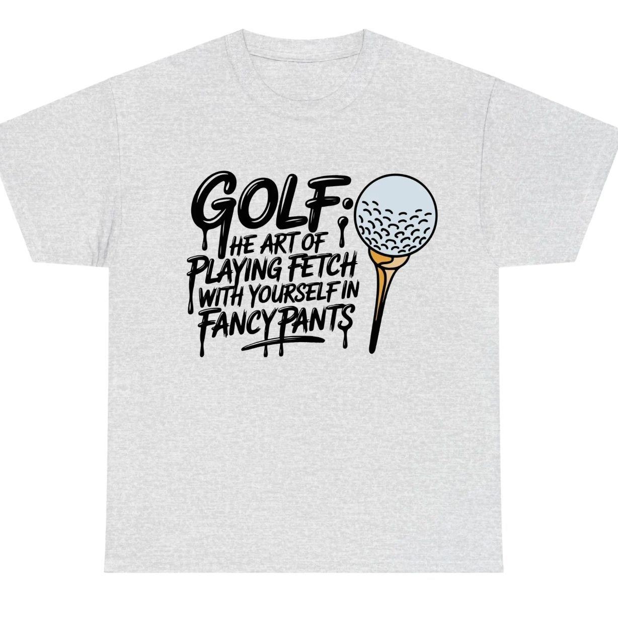 [SALE OFF 50%] Golf Quote Shirt For Men For Women, Trendy Gift Funny Self Mocking Line, Vintage Graphic Typography Art, Unisex Cotton Apparel AL