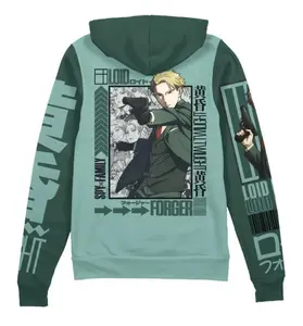 Loid Forger Spy x Family Streetwear Zip Hoodie Jacket, Anime fan Zip up hoodie, Perfect for Fall & Winter with Fitted Design #anime  #hoodie #jacket #menwear