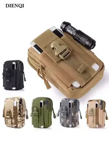 Outdoor Hiking Bag Molle Pouch Multipurpose Tactical Leg Fanny Pack Belt Pack Phone Purse Riding Locomotive Waist Bags for Men Durable Outdoor Hiking