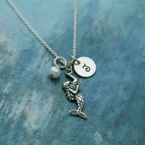 Mermaid Birthstone Necklace