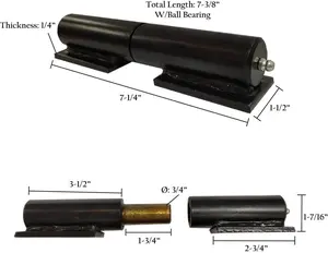 Barrel Hinge with Plate & Grease Zerk