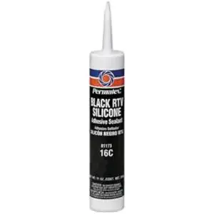 PERMTX-LOCKT 81173 Black Silicone Adhesive Sealant, 12.9 Oz.