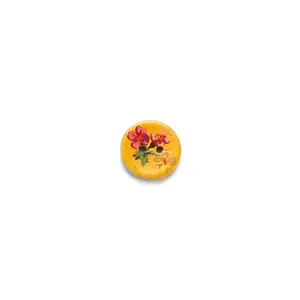 Togl Coconut Floral Bunch Round Button