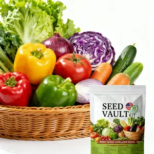 35 Variety Vegetable Seeds Pack – Complete Heirloom Garden Kit, High Germination Non GMO Planting Seeds Collection for Backyard Gardening and Home Growing
