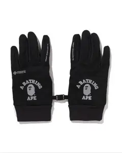 Bape Ape Head Gore-Tex Wind Stopper Gloves Black - M, L