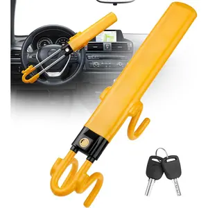 Steering Wheel Lock Anti Theft Car Device with Adjustable Design Car Lock in Compatibility Car Wheel Lock with Reinforced Steel Car Anti Theft Device with