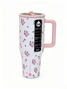 HydroJug 40oz Double-Wall Vacuum Insulated Stainless Steel Water Bottle With Straw Lid And Handle, Ideal For Sports Enthusiasts, Perfect Valentine's Day & Birthday Gift
