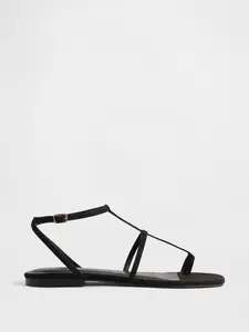 Gap Women's Vegan Suede T-Strap Sandals