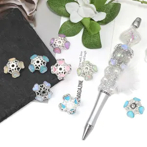 【B108】UV plated colorful lotus petals(and other things)  DIY handmade beads