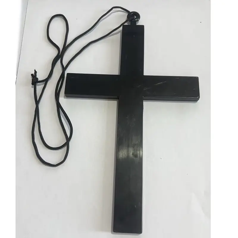 Black plastic cross