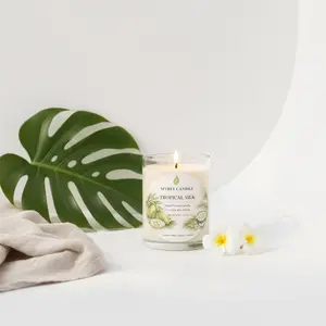 Tropical silk candles