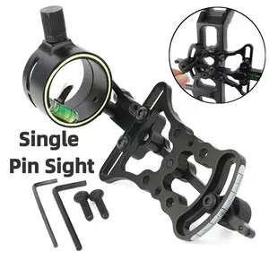 1pc Archery Lever Single Needle Sight - 16cm Sharp Aiming Scale, Fine-Tuning, Stable Locking, Versatile Adaptation, Distance Adjustment, Non-Displacement Regular Use Aid for Composite Bows