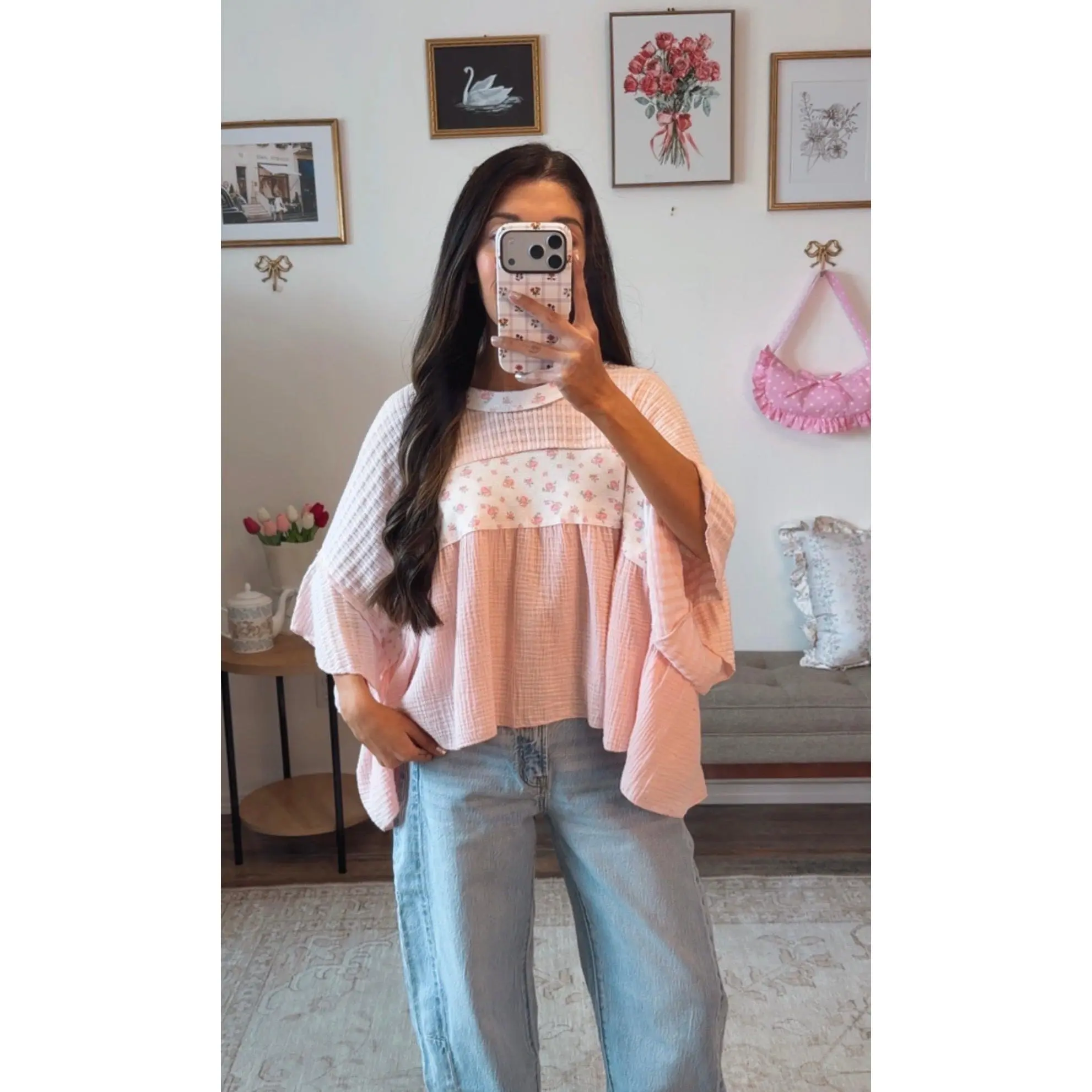 Maddie Blush Blouse