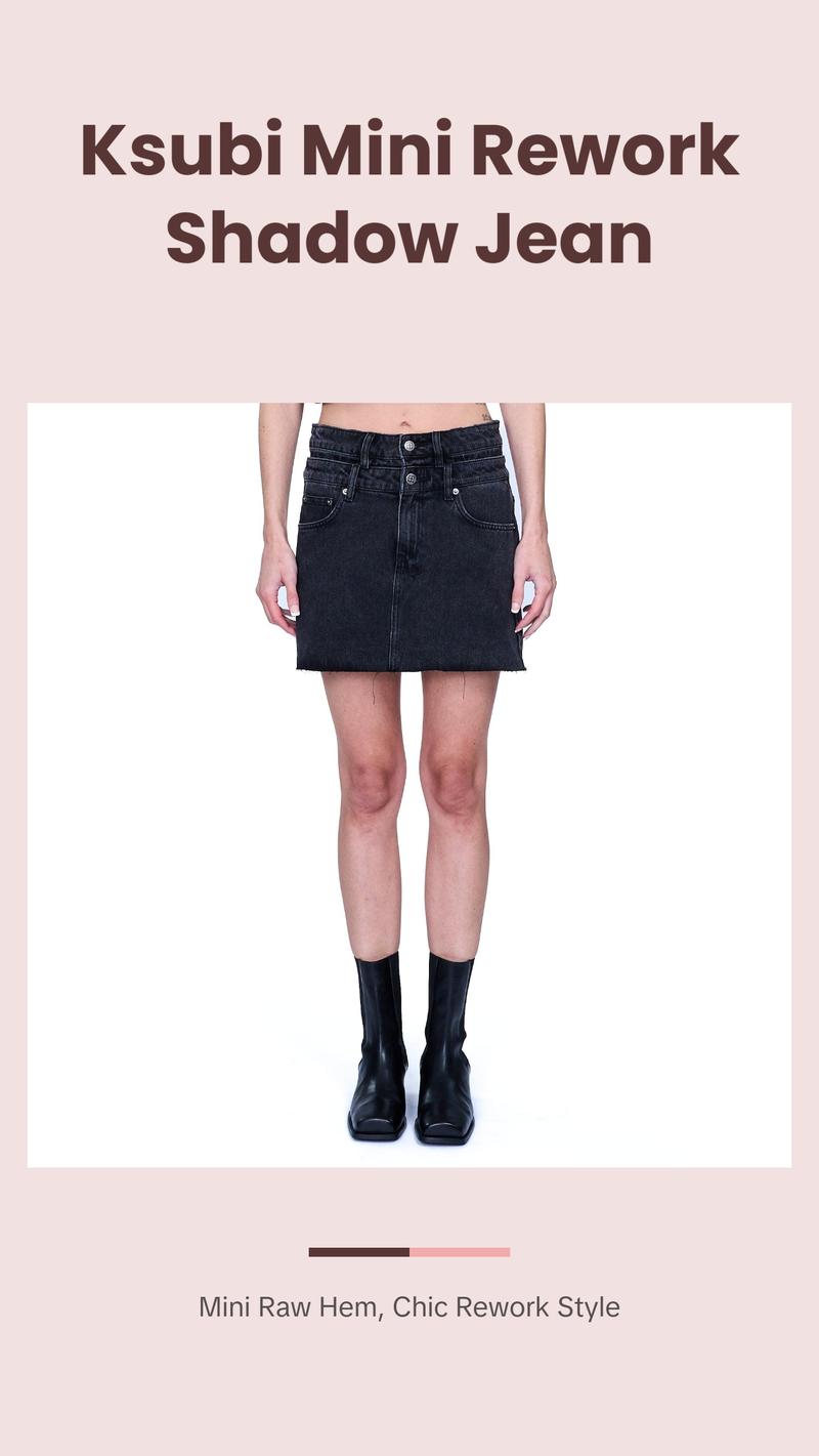 Ksubi Model Mini Rework Shadow Jean