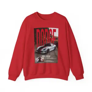 Dodge Viper Graphic Sweatshirt | Vintage Sports Car Crewneck
