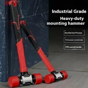 New Installation Hammer, Non-Rebound Rubber Mallet, Floor Tile Installer, Solid Rubber Tool, Ideal for Professionals & DIY Enthusiasts