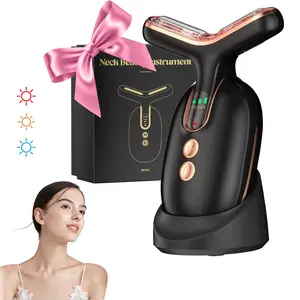 [Upgraded] Rechargeable Neck Meter, Multi-functional Face and Neck Skin Care Massage Tool, 3 Adjustable Modes, Hot Vibrating Massager, Women's Beauty Gift, Facial Beauty Machine, Comfortable Facial Skin Care, Facial Care Instrument