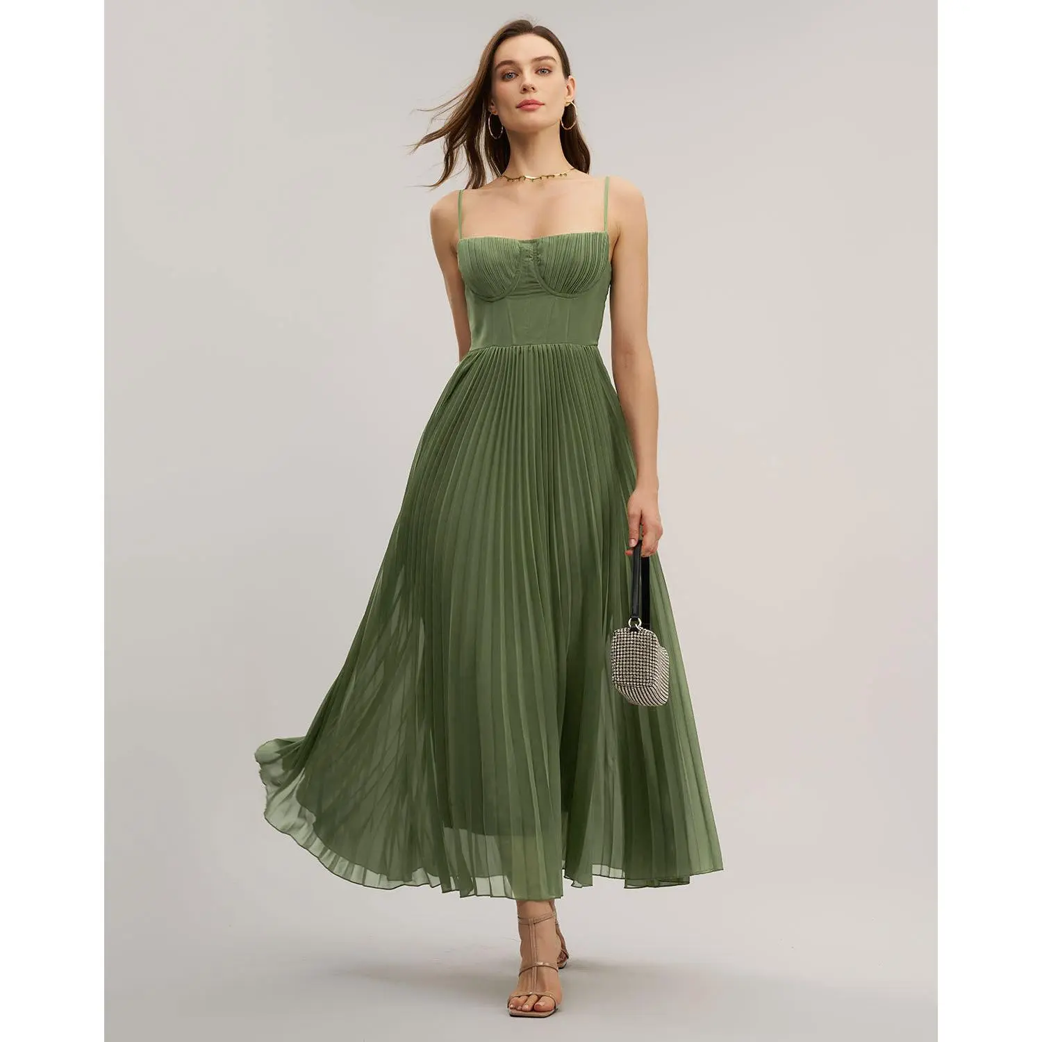 Rihoas Women's Sleeveless Waisted Solid Green Minimalist Sweetheart Neck Flowy Slip Maxi Prom Dress - Polyester-Spandex Chiffon Fabric, Zipper-Equipped Formal Dresses for Women - TikTok Shop Rihoas Women's Sleeveless Waisted Solid Green Minimalist Sweetheart Neck Flowy Slip Maxi Prom Dress - Polyester-Spandex Chiffon Fabric, Zipper-Equipped Formal Dresses for Women - TikTok Shop