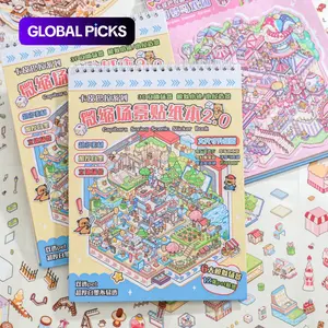 Capybara Series 3D Miniature Scene Sticker Book Sticker Album with 20 Sheets, DIY Handcrafted Fun Stickers for Unique Collage and Decorations, Sticker Packs #GLOBAL PICKS