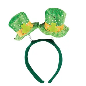 PMU St. Patricks Day - Mardi Gras Saint Patrick's Day Headband Shamrocks