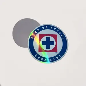 Club De Futbol Cruz Azul Holographic Vinyl Decal Sticker, Self Adhesive Label, Strong Hold, Multi-Use for DIY Scrapbooking & Stamping