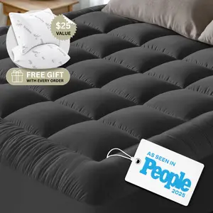 Niagara Cloud-Like Mattress Topper – 100% Cotton Pillow Top Mattress Pad, Breathable & Cooling for Hot Sleepers