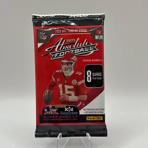 Panini 2025 Absolute Football Single Pack 8 Cards per Pack NFLPA Licensed Trading Cards