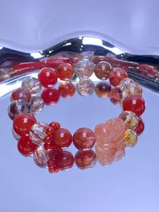 Natural Crystal Bracelet, Multi-Blessing Quartz Energy Stone, Daily Wear Jewelry, Charming Design, Perfect Gift Choice