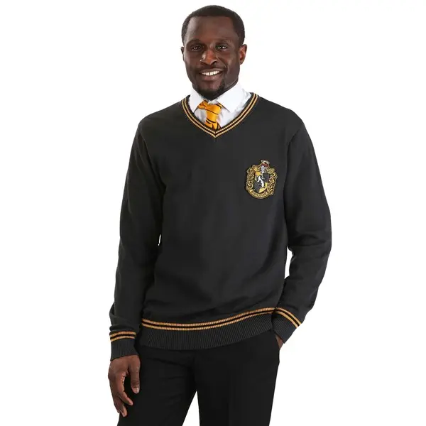 Harry Potter Adult Hufflepuff Uniform Sweater, Cosplay, Sweatshirts