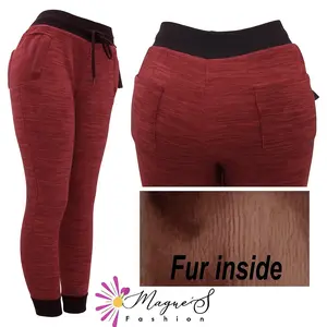 B009-Fleece Winter Time Leggings for Women with Fur Inside Comfortable & Stylish