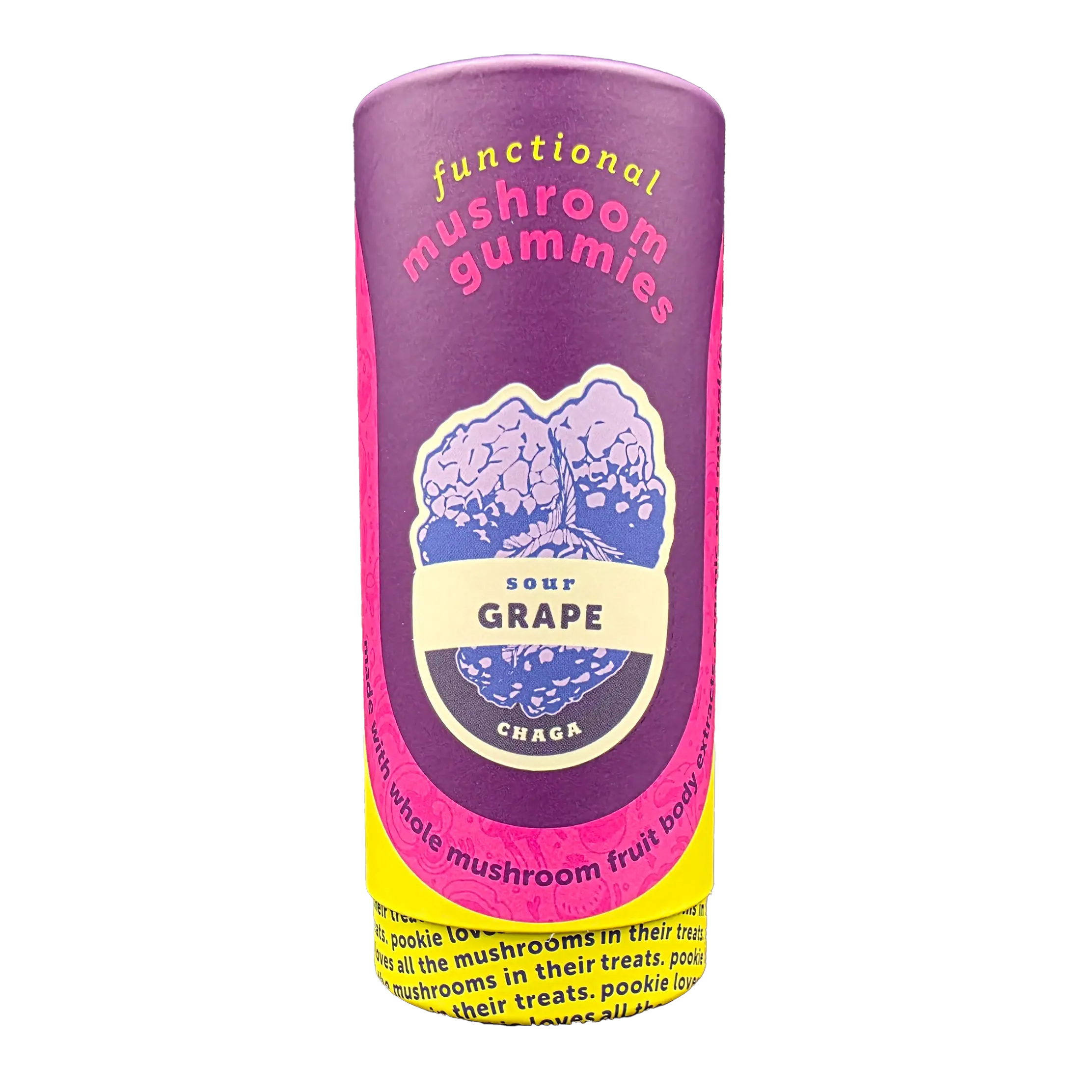 Pookie Chaga Sour Grape Gummies 40 pack