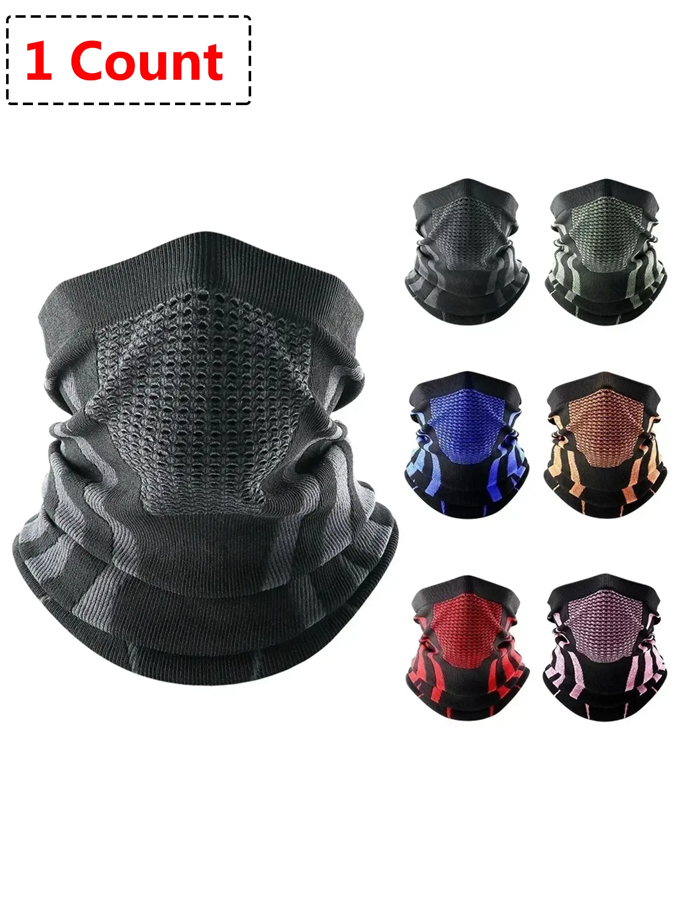 Winter Thermal Bandana, Windproof Ski Face Cover, Breathable Cold-proof Warmer Cycling Mask, Outdoor Sports Mask, Ski Masks for Sports Hiking Camping Bicycle Snowboard Men Women