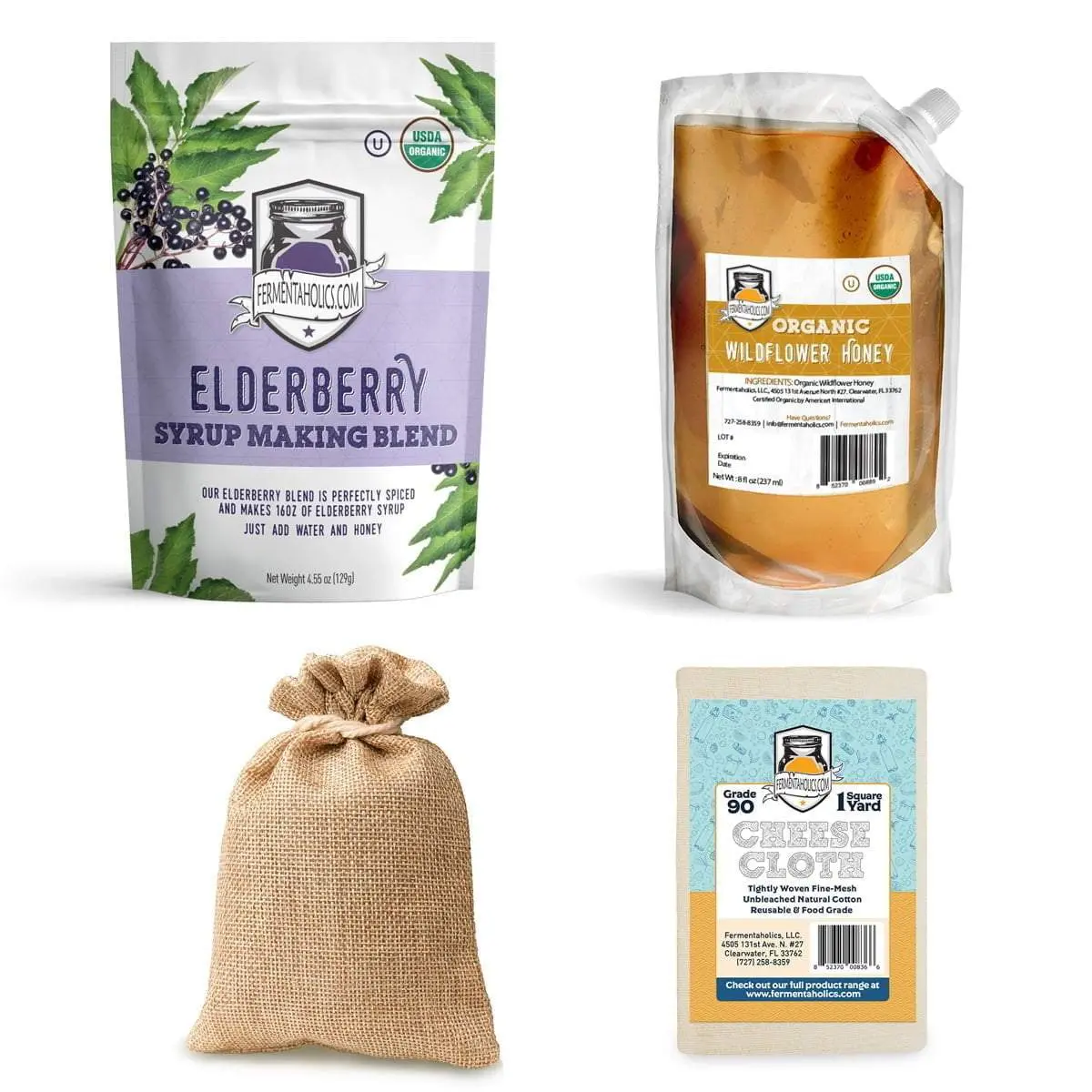 Organic Elderberry Syrup Making Kit