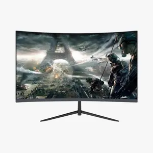 Rehisk RE241KV3 24-Inch Micro-Curved 180Hz Full HD 1080P Gaming Monitor with 1ms Response Time & Adaptive Sync Technology