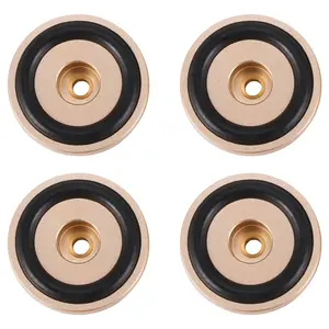 4PCS Turntable Isolation Feet Pads Aluminum Speaker Spikes Stand Foot Cones Base Mat for Audio Sound Amplifier