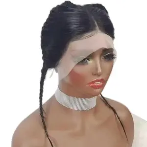 13x4 Braided Lace Frontal Gele for Headband Wigs 100% Virgin Human Hair 13x4 Lace Frontal Braiding Natural Pre Plucked Hairline