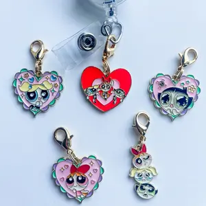 Power Girls Badge Reel Charm Lanyard Charm Girl Power Charms