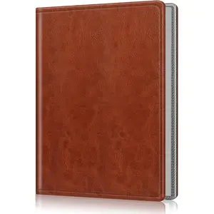 Photo Album 5x7 Photos - 52 Pockets Small Mini Capacity Premium Vegan Leather Cover, Portable Wallet Albums Book for Wedding Family Boys Girls Art Work (vintage brown)