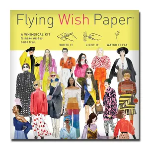 FASHION Flying Wish Paper | Runway Wishes That Strike a Pose – Creative Wish Release Whimsical Kit with Writing Sheets, Launch Platforms & Pencil – Fun Activity Gift Set