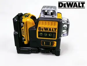 DEWALT DW089LG 12V 12-Line 360° Laser Level, Automatic Self-Leveling Lithium Battery Laser Level for Construction & Home Precision Projects