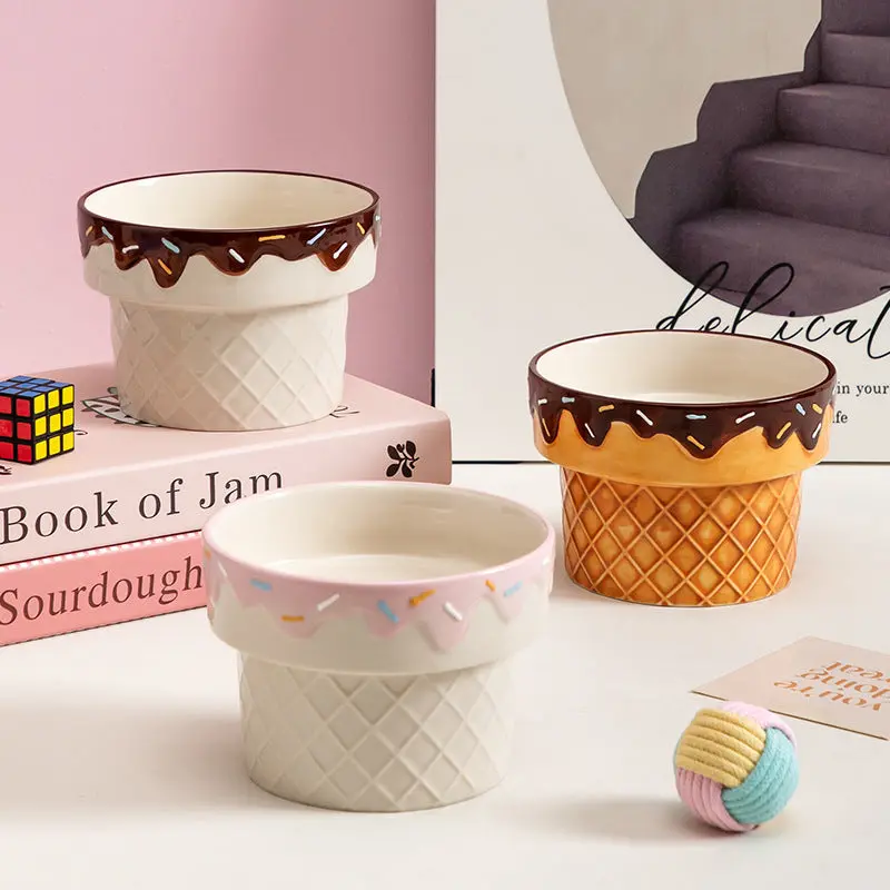 Creative Ceramic Pet Feeding Bowl
